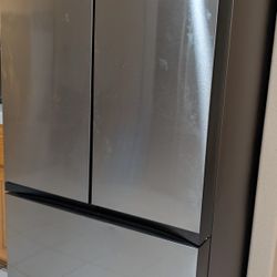 Samsung Bespoke 30 cu. ft. Standard Depth 3-Door French Door Smart Refrigerator in Stainless Steel with Beverage Center