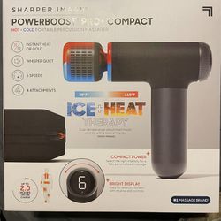 Sharper Image Powerboost Pro+ Compact Hot and Cold Percussion Massager 