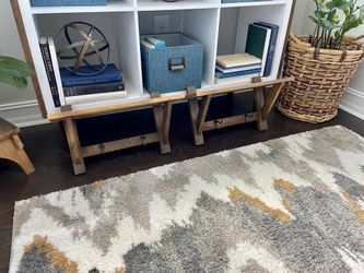 Set Of Wood Shelves w/Hooks
