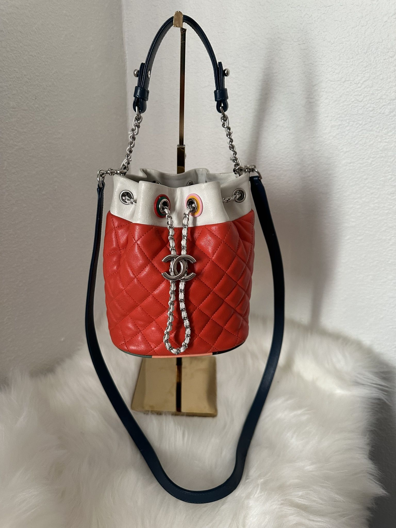 Authentic Chanel Cuba Drawstring Bag