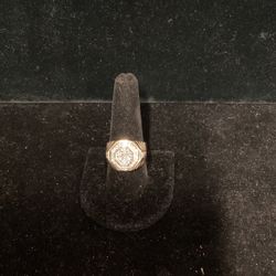 10 Karat, Yellow, Gold And Diamond Ring