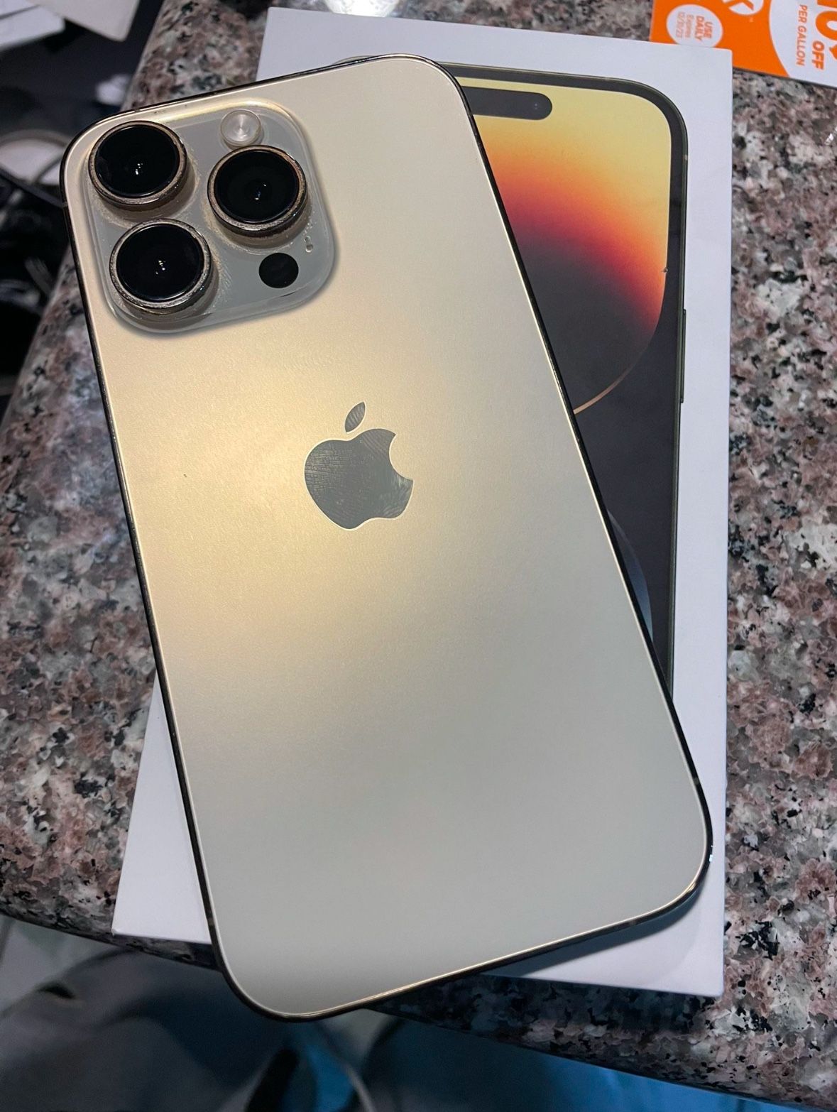 GOLD iPhone 14 Pro fully Unlocked Through Apple And Fully Paid for Sale ...