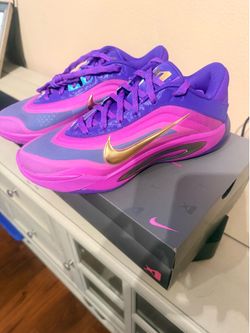 Nike A'ja Wilson Signature Shoes Purple Pink Gold
