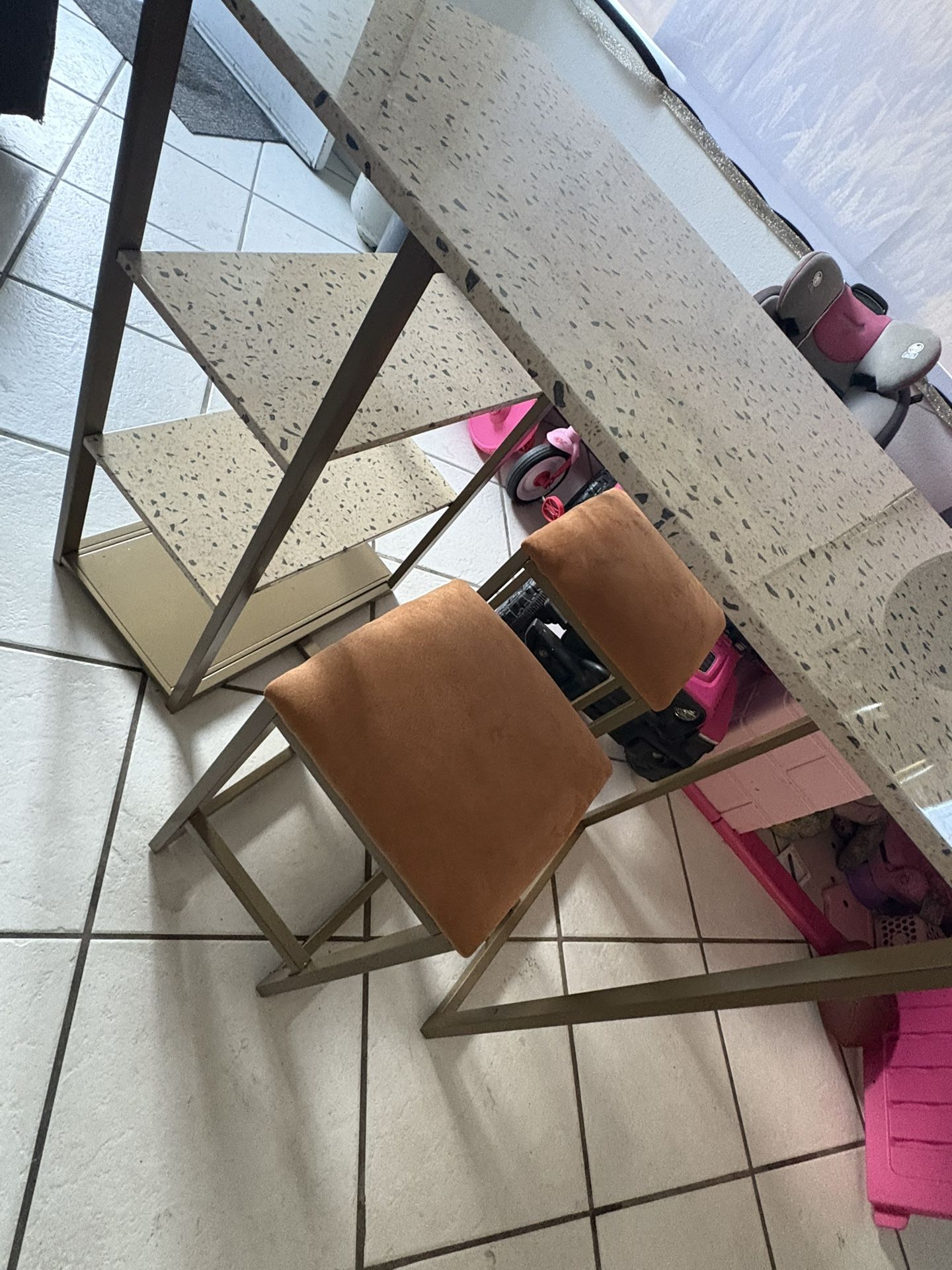 Table & 2 Stools