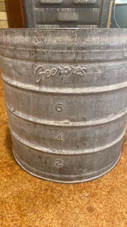 Geerpres Galvanized Metal Mop Bucket
