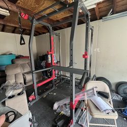 Like New Marcy Smith Machine Weight Bench Home Gym, Training System