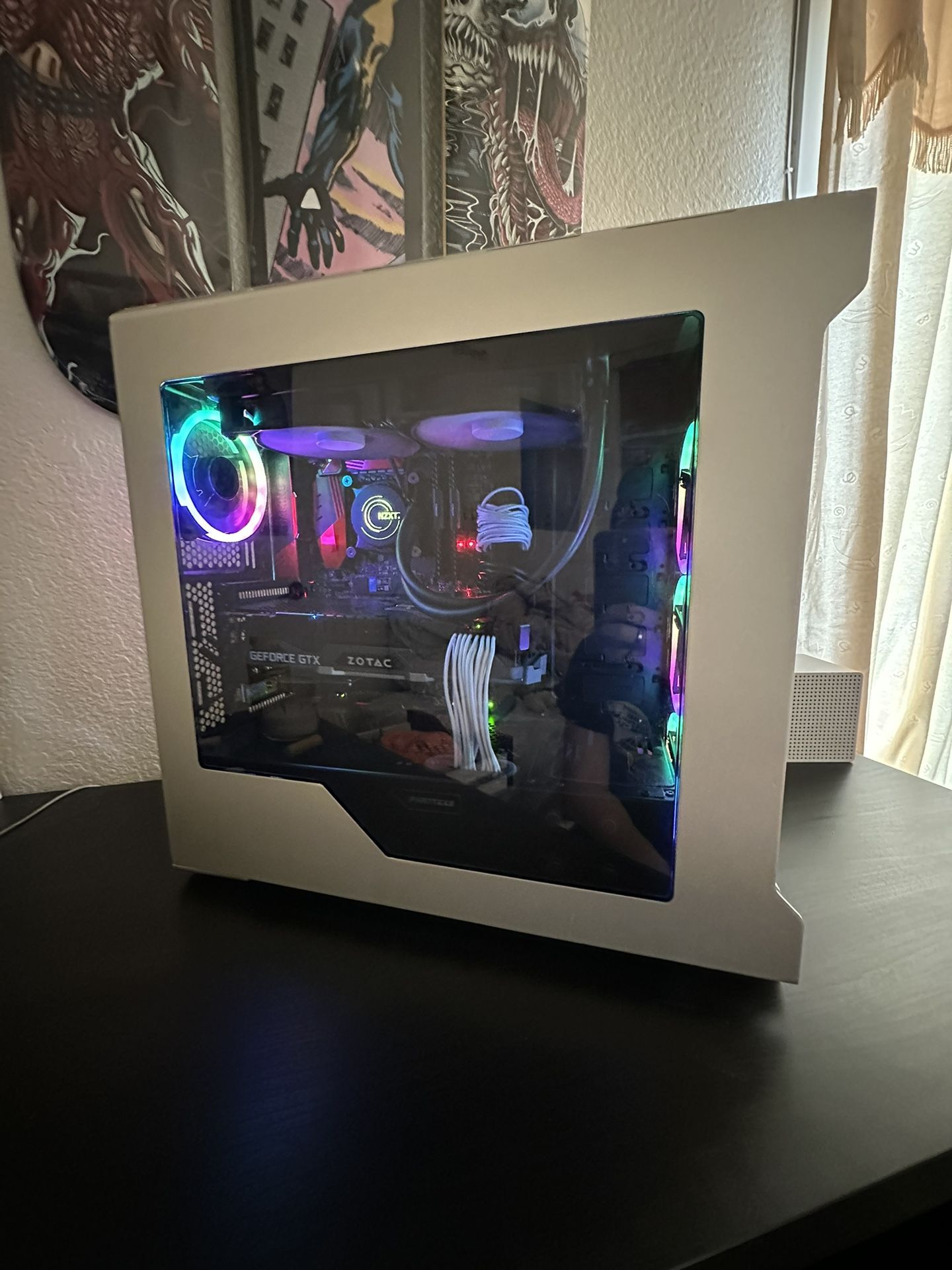 RGB Gaming PC GTX 1080ti i7 6700k 16 GB ram NEWLY BUILT