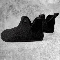 Birkenstock Andermatt black wool felt boots #winter 