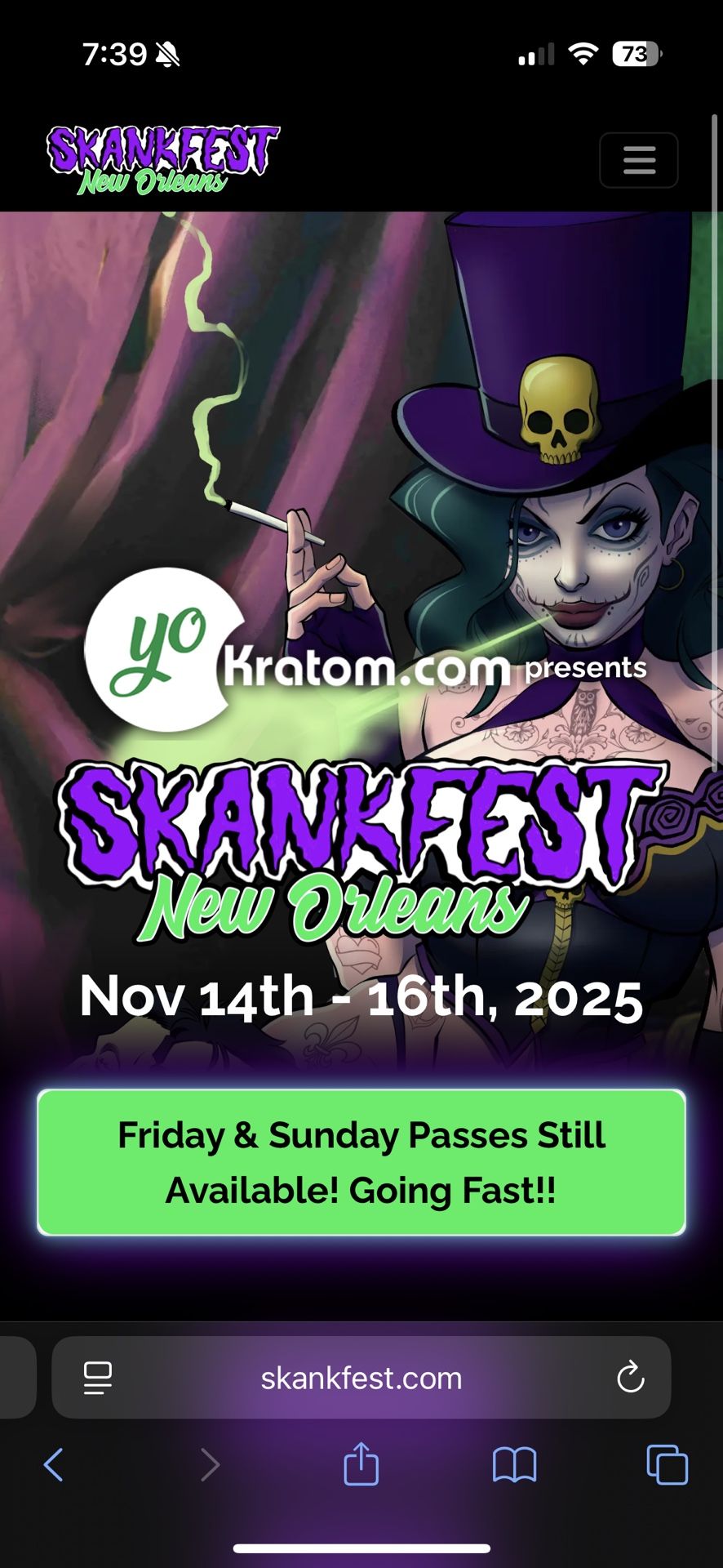 Skankfest Comedy festival Ticket (Saturday)