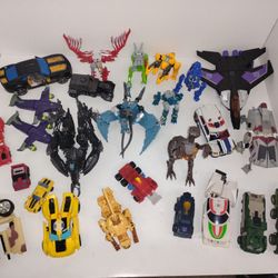 Large Transformers  Parts And Partial Figures Lot