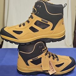 Smith's Workwear Weatherproof Fishing Boots Tan Black Men's US 13 SM10018-201