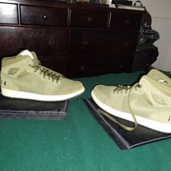 Air Jordan 1 Mid Olive Canvas 