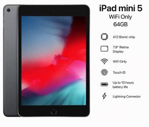 Apple iPad Mini 5 (5th Gen) Wi-Fi 64GB – Great Condition - 2 Available