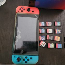Nintendo Switch w/ 14+ Games, Carry Case And Accessories. 