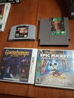 Nintendo games $5 each pick up in Glendale all tested all work