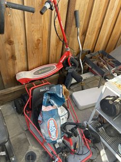 Razor Scooter And Go Cart 