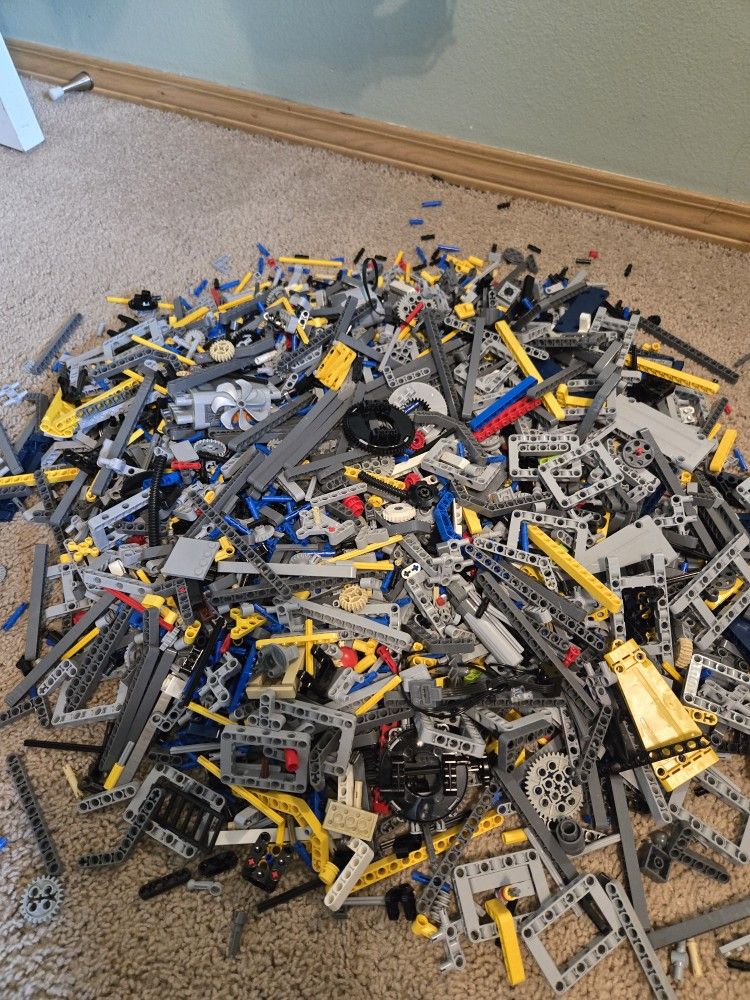 Two Bins Of Lego Technic Pieces