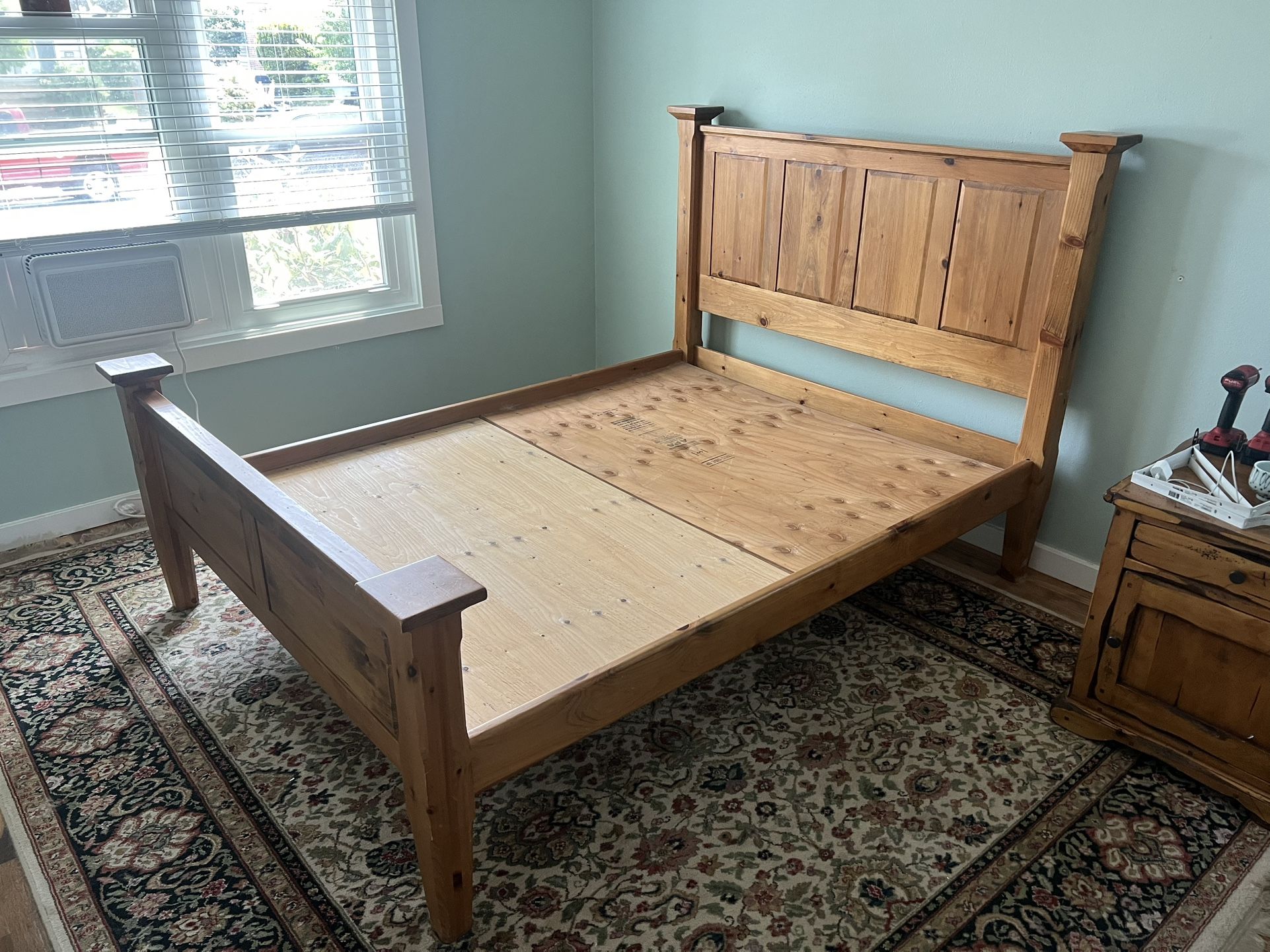Solid Wood Bed Frame - Queen Size