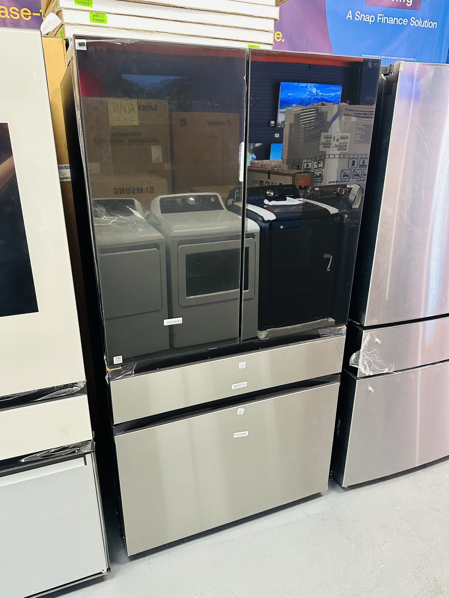 Samsung Bespoke Refrigerator 29Cu Family Hub Screen Dual Ice Maker Beverage Center