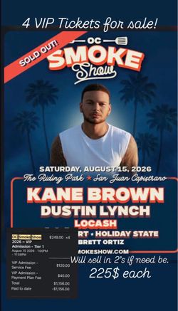 OC Smoke Show Tickets