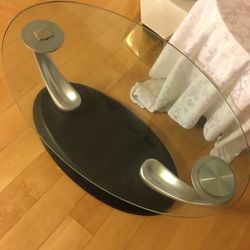 Glass coffee table