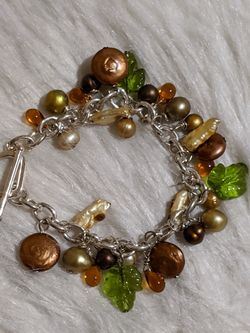 Handmade Bracelet With Colored Freshwater Pearls
