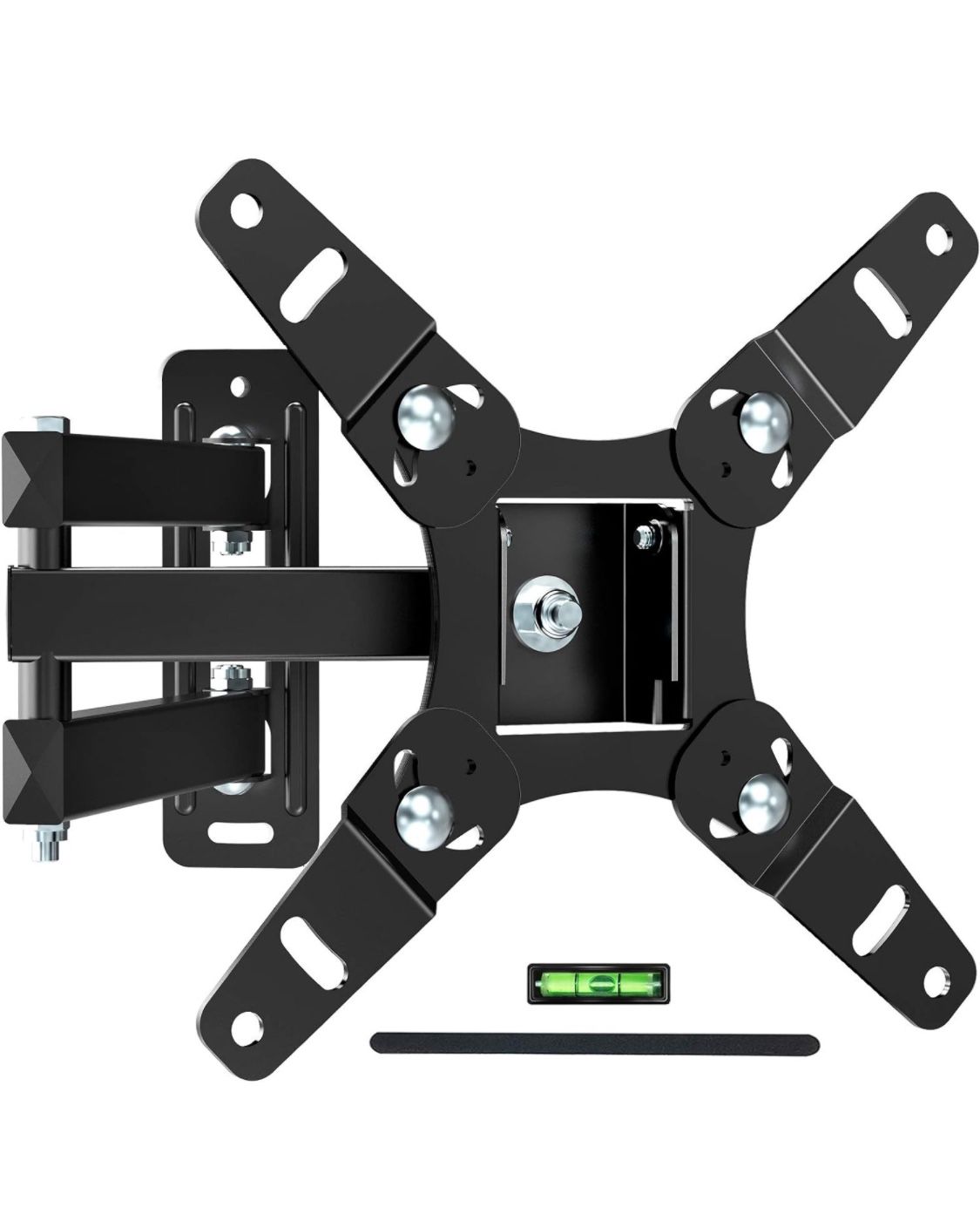 Full Motion TV Wall Mount Bracket Articulating Arms Swivels Tilts Extension Rotation for Most 13-42 Inch LED LCD Flat Curved Screen TVs & Monitors,Fit