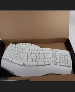 Perixx Periboard-612 Wireless Ergonomic Split Keyboard with Dual Mode 2.4G and Bluetooth Feature, Compatible with Windows 10 and Mac OS X System, Whie