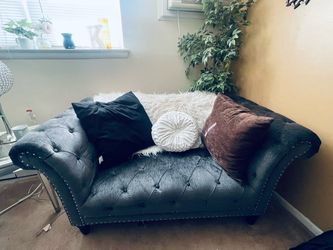 Tufted Velvet Chesterfield Loveseat x2