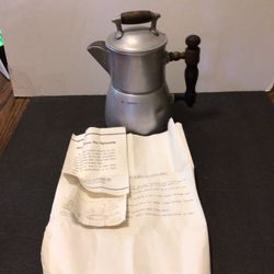 Rare 1902 WearEver Coffee Pot W/ Unique Documents
