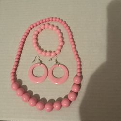 Necklace Set Pink