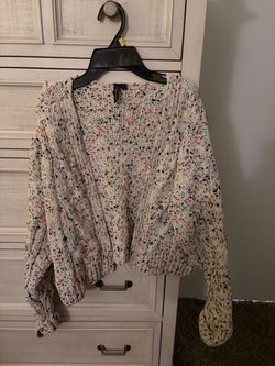 Moon & madison Multicolor Knit Open Cardigan