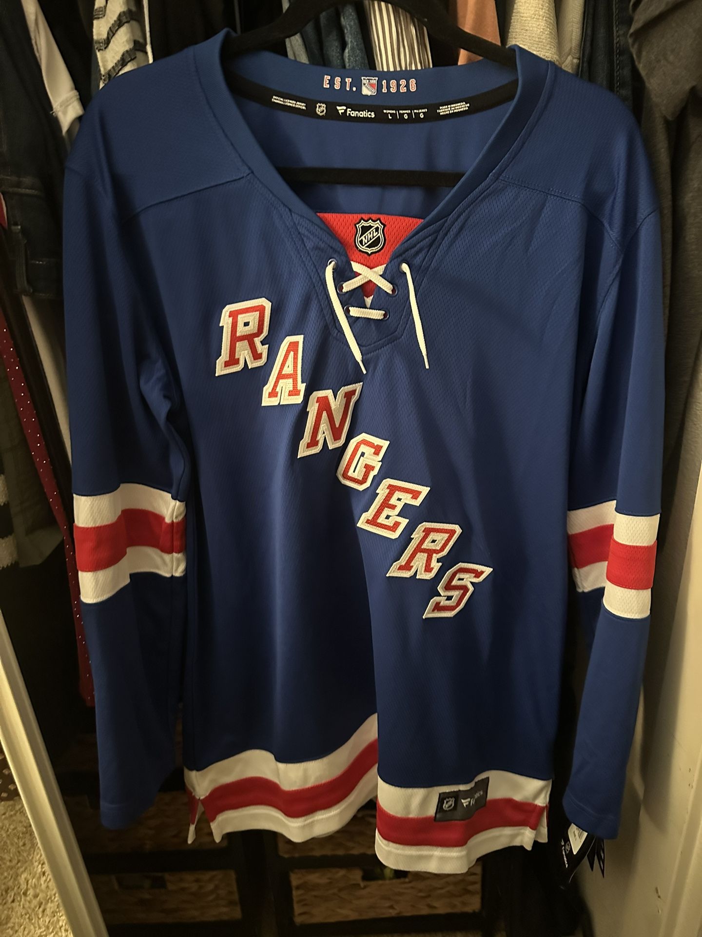 BRAND NEW NY RANGERS JERSEY
