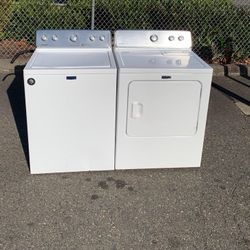 MAYTAG CENTENNIAL WASHER AND DRYER SET. 