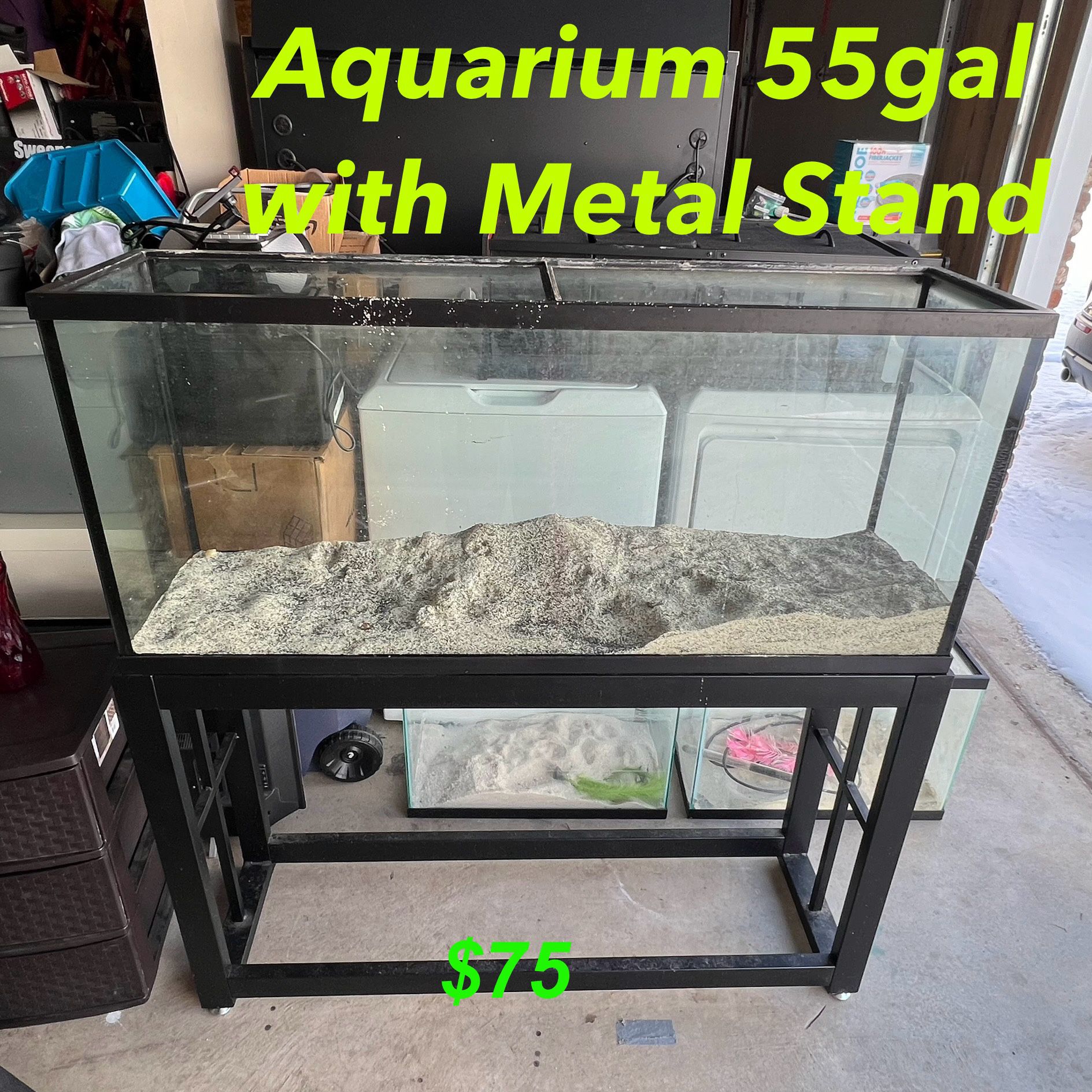 55gal Aquarium with Metal Stand