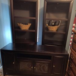 BLACK 3 PIECE ENTERTAINMENT CENTER 