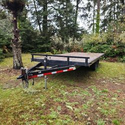 8.5 X 18 Deckover Trailer, Wood Deck, 10k
