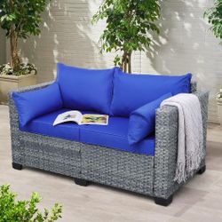 New Blue Outdoor Cushions 