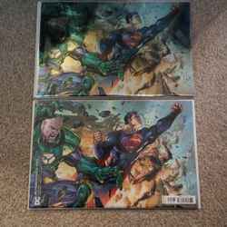 Action Comics #1050 Jim Lee Foil Virgin Variant And Cover B Variant