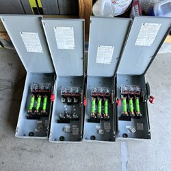 60 amp 600 Volt 3 Pole Fusible Heavy Duty Service Disconnects