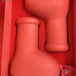 MSCHF Big Red Boot Size 9 Size 10 Both USED But Clean