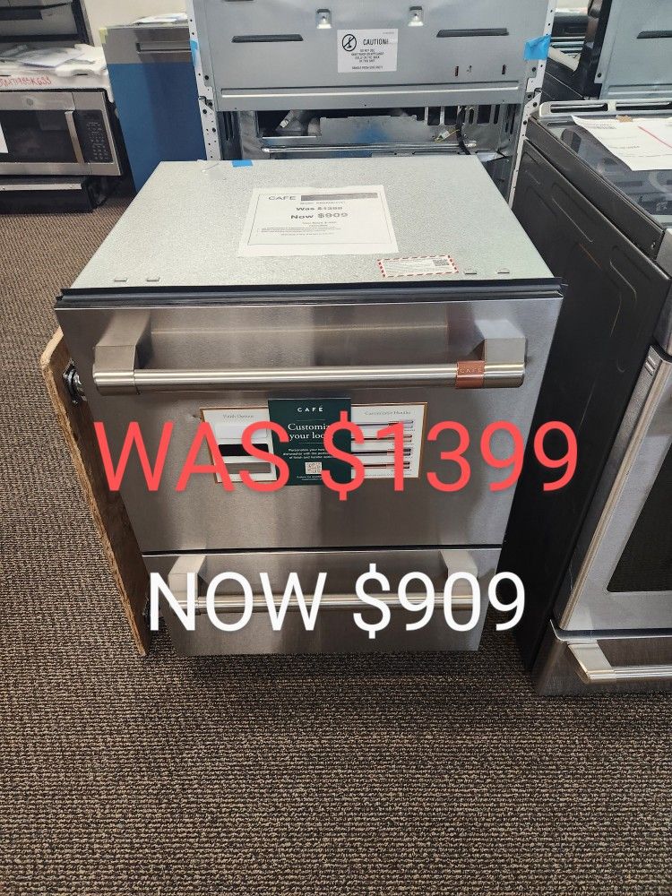 24 In Stainless Steel Double Drawer