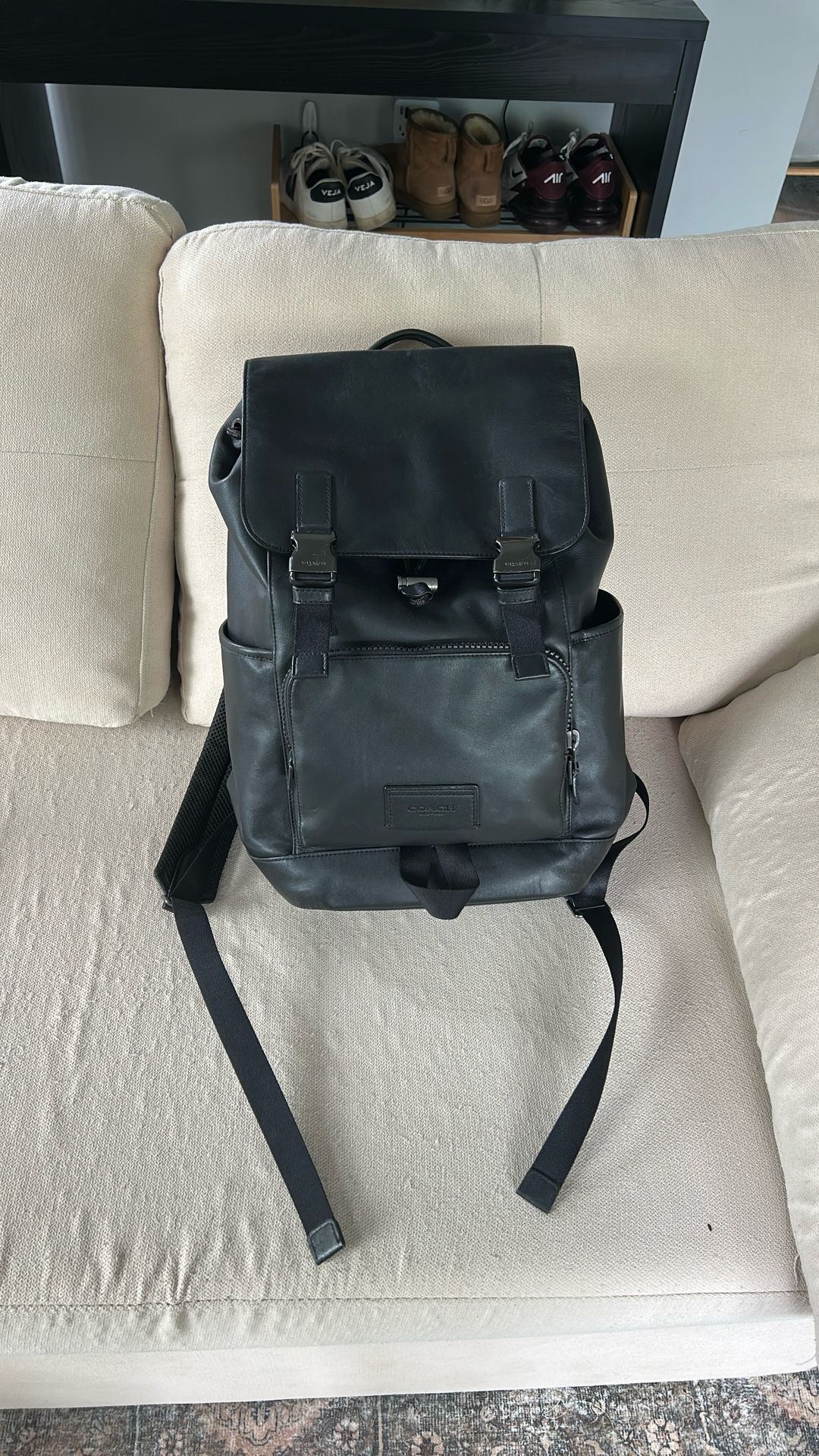 Coach Leather Backpack