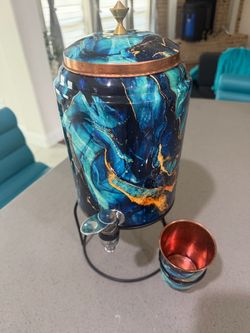 Rawsome Shack Copper Meena Water Dispenser Set – Like New