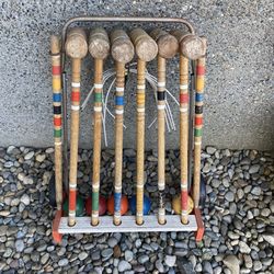 Vintage Croquet Set 