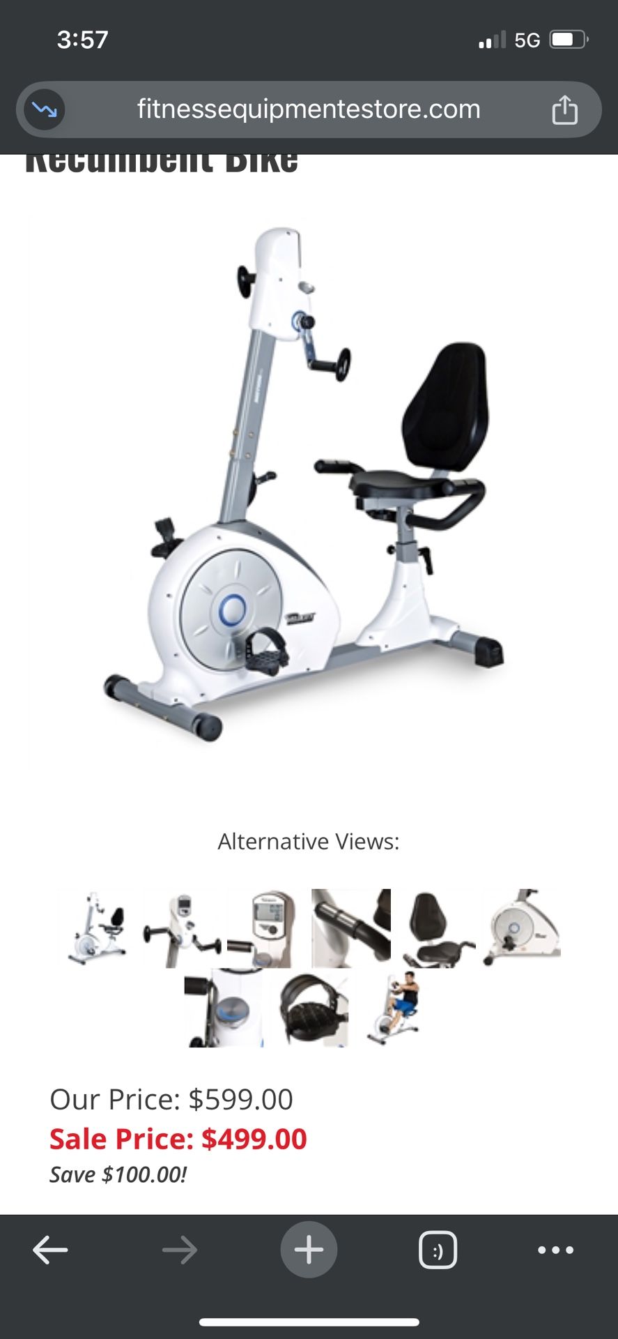 Velocity Exercise Bike 