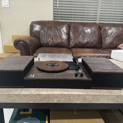 Bluetooth Record Player,Turntable HiFi System with Bookshelf Speakers, 3-Speed Belt-Drive Vinyl Turntable for Vinyl Records with Wireless Playback and