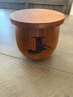 Wooden Whiskey Cup with Lid
