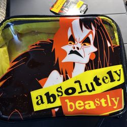 Disney Villains Cruella De Vil Wet n Wild Vinyl Makeup Bag NWT Limited Edition