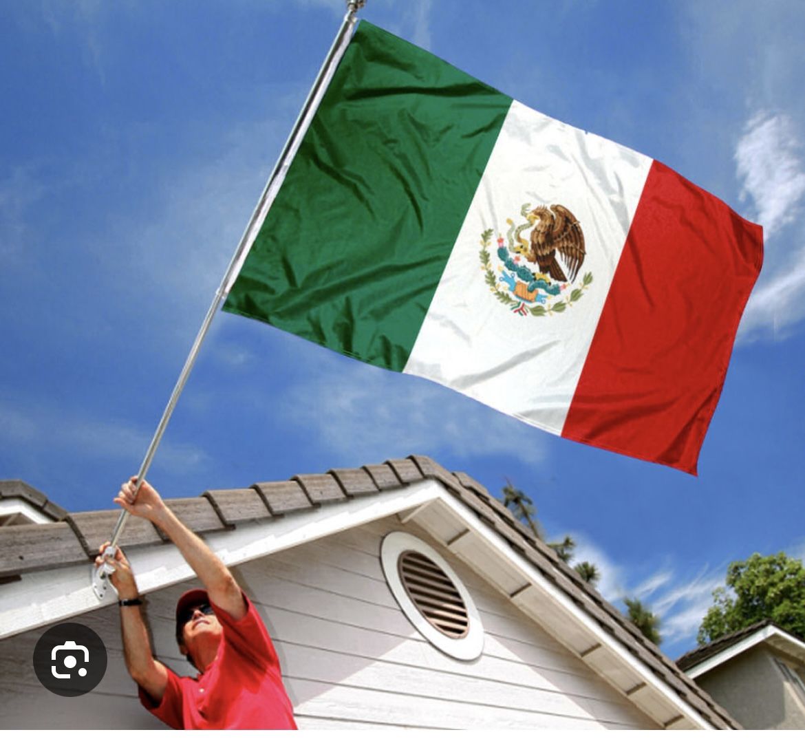 Cinco DeMayo Flags With Pole